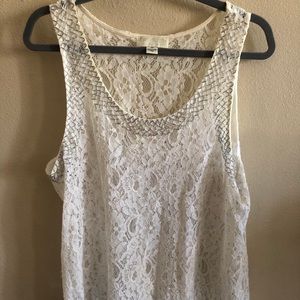 Lace tank top